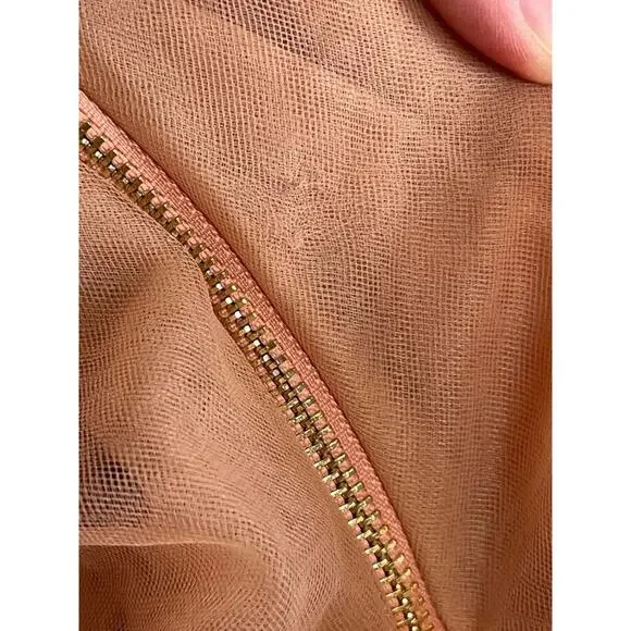 BRONX AND BANCO Anna Tiered Tulle Strapless Pink Maxi Dress Size Small - Picture 11 of 15